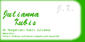 julianna kubis business card